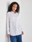 Denim Republic Lyocell Shirt, White product photo