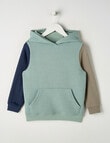 Mac & Ellie Spliced Textured Hoodie, Mint product photo