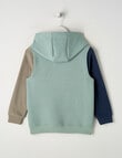 Mac & Ellie Spliced Textured Hoodie, Mint product photo View 04 S