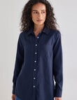 Denim Republic Lyocell Shirt, Insignia Blue product photo View 04 S