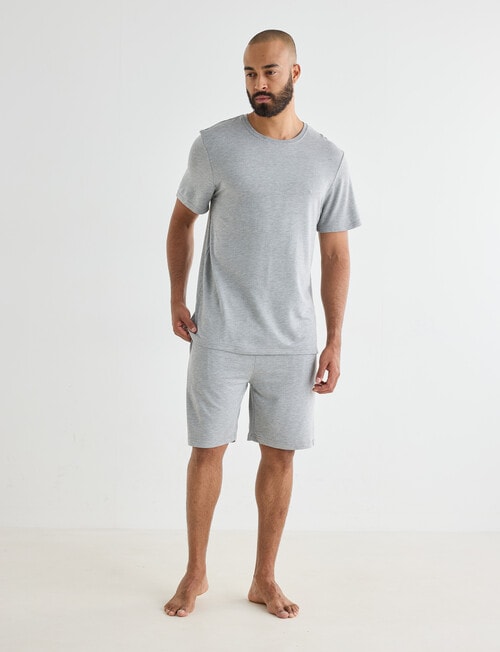 Mazzoni Viscose Rayon from Bamboo Sleep Short, Grey Marle product photo View 03 L