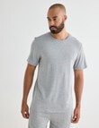 Mazzoni Viscose Rayon from Bamboo Short Sleeve Sleep Tee, Grey Marle product photo