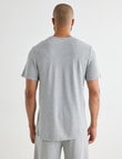 Mazzoni Viscose Rayon from Bamboo Short Sleeve Sleep Tee, Grey Marle product photo View 02 S