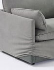Marcello&Co Aspen Cover Fabric 2.5 Seater Sofa Bed. Grey V2 product photo View 02 S