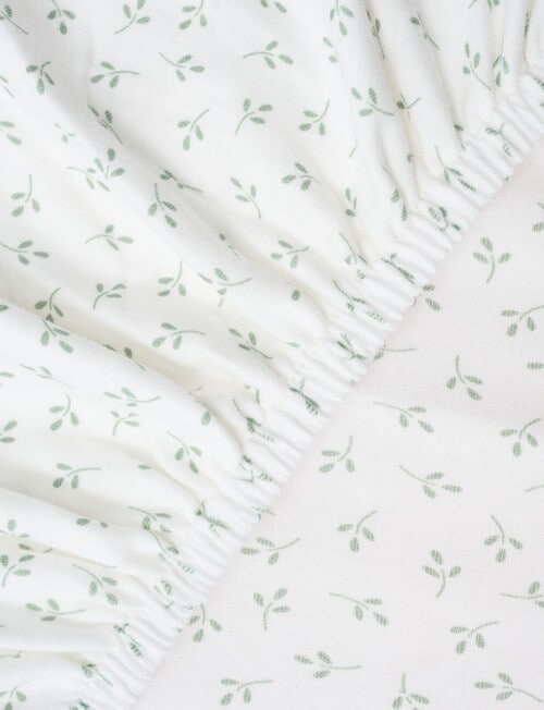 Little Bundle Bedside Sleeper Fitted Sheets, 2-Pack, Little Leaves product photo View 03 L