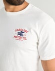 Gasoline Motor Co. Printed Tee, Vintage White product photo View 04 S