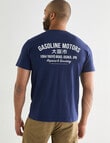 Motor Co. Printed Tee, Marine Blue product photo View 02 S