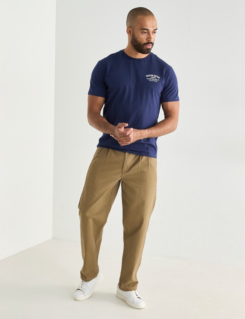 Motor Co. Printed Tee, Marine Blue product photo View 03 L