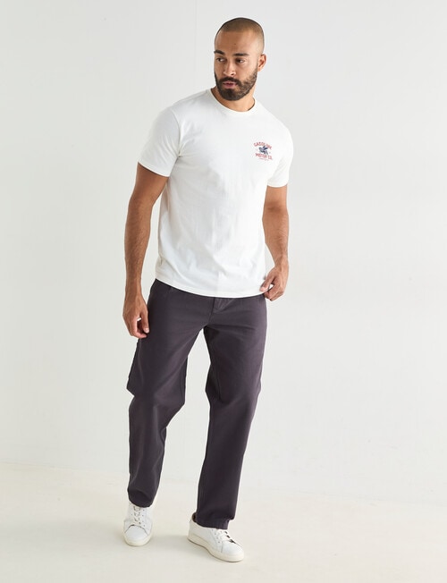 Gasoline Motor Co. Printed Tee, Vintage White product photo View 02 L