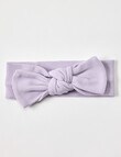 Teeny Weeny Waffle Headband, 2-Pack, Lilac & Pink product photo View 02 S