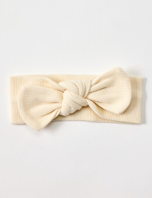 Teeny Weeny Waffle Headband, 2-Pack, Pink & Cream product photo View 03 L
