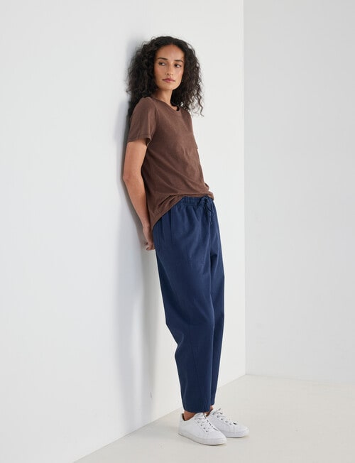 Zest Organic Cotton Short Sleeve Tee, Chocolate product photo View 03 L