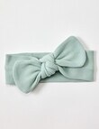 Teeny Weeny Waffle Headband, 2-Pack, White & Green product photo View 02 S