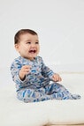 Teeny Weeny Sleep Stretch Cotton Flower Sleepsuit, Pink product photo View 40 S