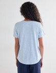 Zest Organic Cotton Short Sleeve Tee, Winter Sky Blue product photo View 02 S