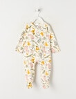 Teeny Weeny Sleep Stretch Cotton Safari Sleepsuit, Cream product photo
