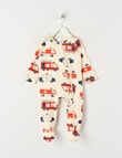 Teeny Weeny Sleep Stretch Cotton Emergency Sleepsuit, Cream product photo
