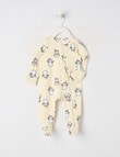 Teeny Weeny Sleep Stretch Cotton Penguin Sleepsuit, Beige product photo