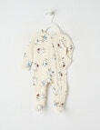 Teeny Weeny Sleep Stretch Cotton Seagull Sleepsuit, Cream product photo