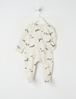 Teeny Weeny Sleep Stretch Cotton Ducks Sleepsuit, Grey product photo