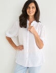 Ella J Romantic Shirt, White product photo