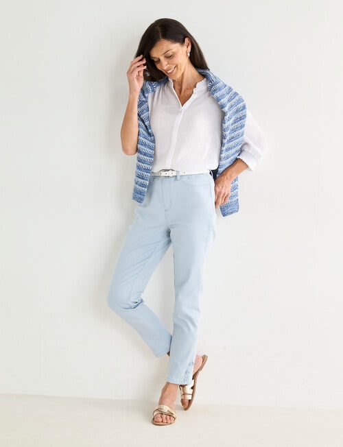 Ella J Romantic Shirt, White product photo View 03 L