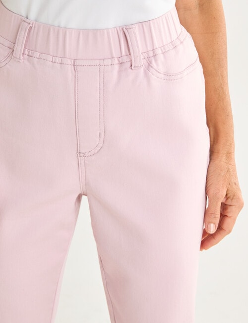 Ella J Coloured Jean, Pale Pink product photo View 04 L