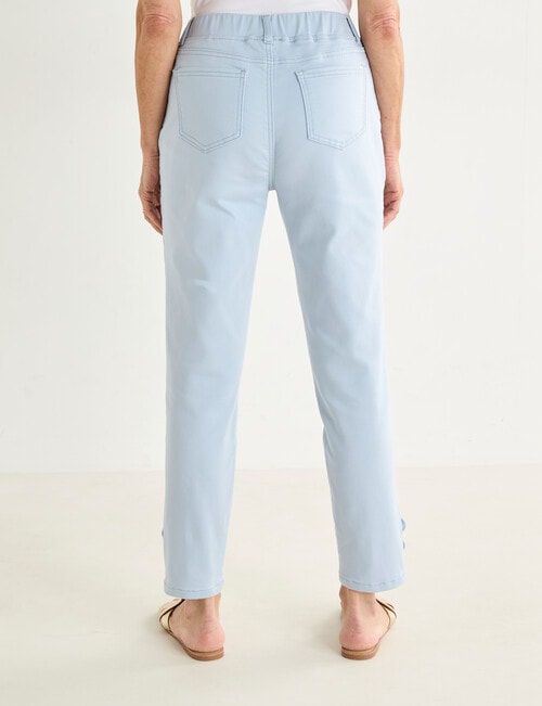 Ella J Coloured Jean, Pale Blue product photo View 02 L