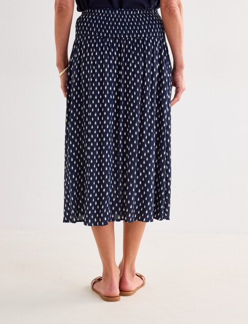 Ella J Skirt, Navy Spot product photo View 03 L