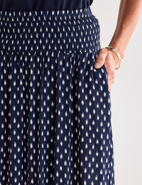 Ella J Skirt, Navy Spot product photo View 04 L