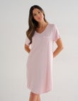Whistle Sleep T-Shirt Nightie, Blush product photo