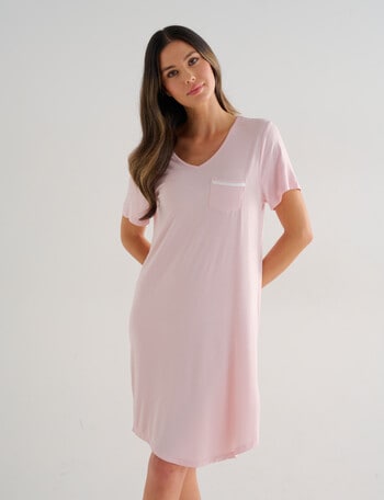 Whistle Sleep T-Shirt Nightie, Blush product photo