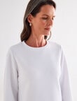 Ella J Textured Top, White product photo View 04 S