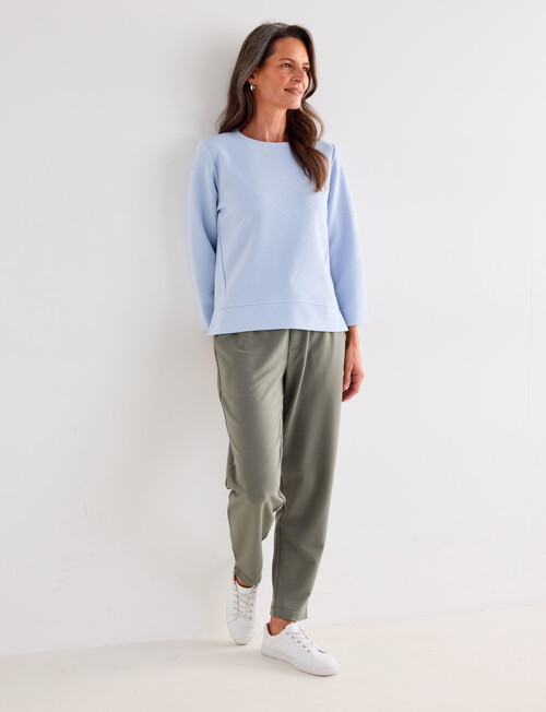 Ella J Textured Top, Pale Blue product photo View 03 L