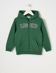 Mac & Ellie Front Zip Hoodie, Green product photo