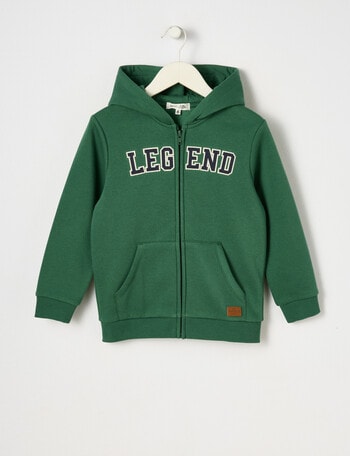 Mac & Ellie Front Zip Hoodie, Green product photo