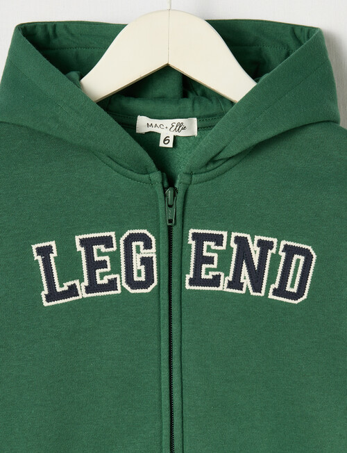 Mac & Ellie Front Zip Hoodie, Green product photo View 03 L