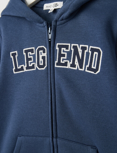 Mac & Ellie Front Zip Hoodie, Ink product photo View 03 L