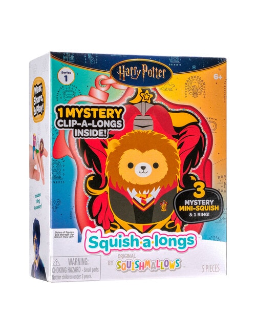 Squishmallows Harry Potter Clip-A-Longs Mystery Pack, Assorted product photo View 02 L