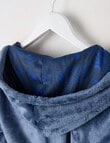Sleep Squad Lightning Hooded Robe, Vintage Indigo, 8-16 product photo View 04 S