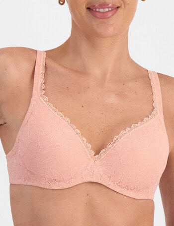 Berlei Barely There Lace T-Shirt Bra, Perpetual Pink, B-DD product photo