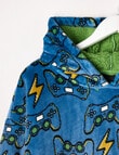 Sleep Squad Lightning Gamer Oversized Hoodie Blue, 8-16 product photo View 04 S