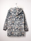 Sleep Squad Camo Oversized Hoodie, Blue, 8-16 product photo View 02 S