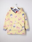 Sleep Mode Bubble Tea Oversized Hoodie, Celestial Yellow, 2-8 product photo