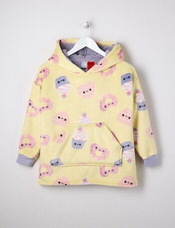 Sleep Mode Bubble Tea Oversized Hoodie, Celestial Yellow, 2-8 product photo