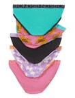 Bonds Sunflower Multipack Bikini Brief, 5-Pack , Pink Multi product photo View 02 S