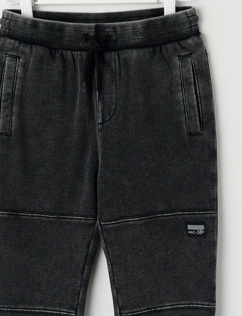 Mac & Ellie Knee Panel Trackpant, Acid Black product photo View 03 L