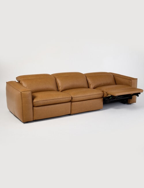 Marcello&Co Tasman Leather Electric 3 Seater Sofa product photo View 05 L