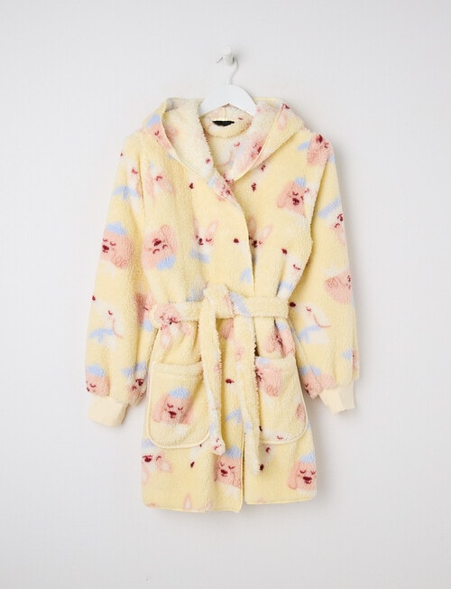 Sleep Squad Pup Pals Printed Shawl Robe, Wax Paper, 8-16 product photo