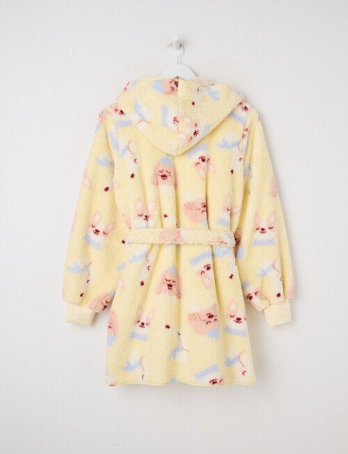 Sleep Squad Pup Pals Printed Shawl Robe, Wax Paper, 8-16 product photo View 02 L